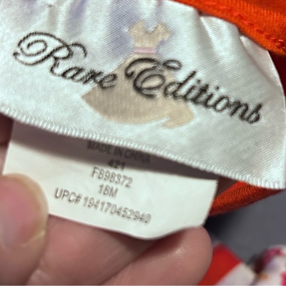 4k Rare Editions Baby Girl Outfit Size 18m Thanksgiving Turkey 2 pc - Picture 2 of 3